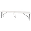 Banc pliable, polyéthylène, 183 cm L x 30 cm l x 43 cm H