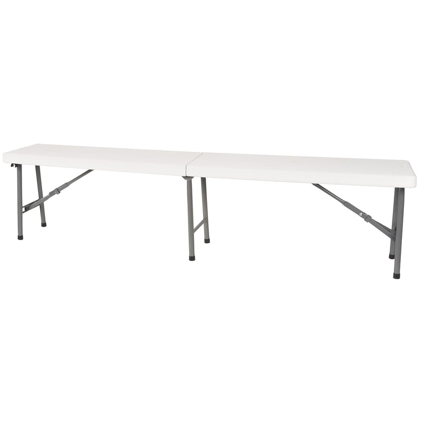 Banc pliable, polyéthylène, 183 cm L x 30 cm l x 43 cm H