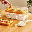 One-button Press Type Ice Mold Box Plastics Ice Cube Maker Ice Tray Mold With Storage Box With Lid Bar Kitchen Accessories