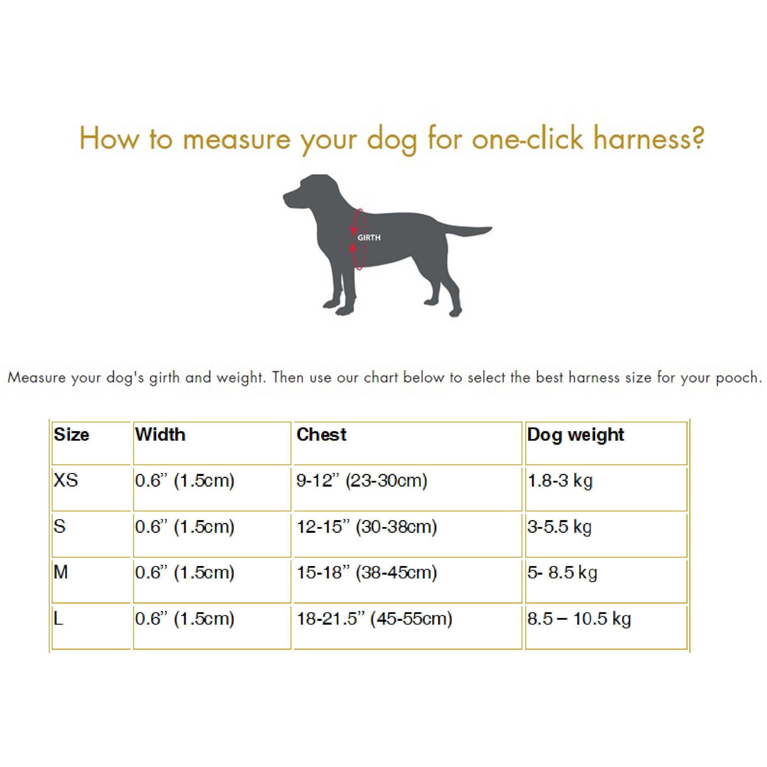 Scotland Tartan One-Click Dog Harness