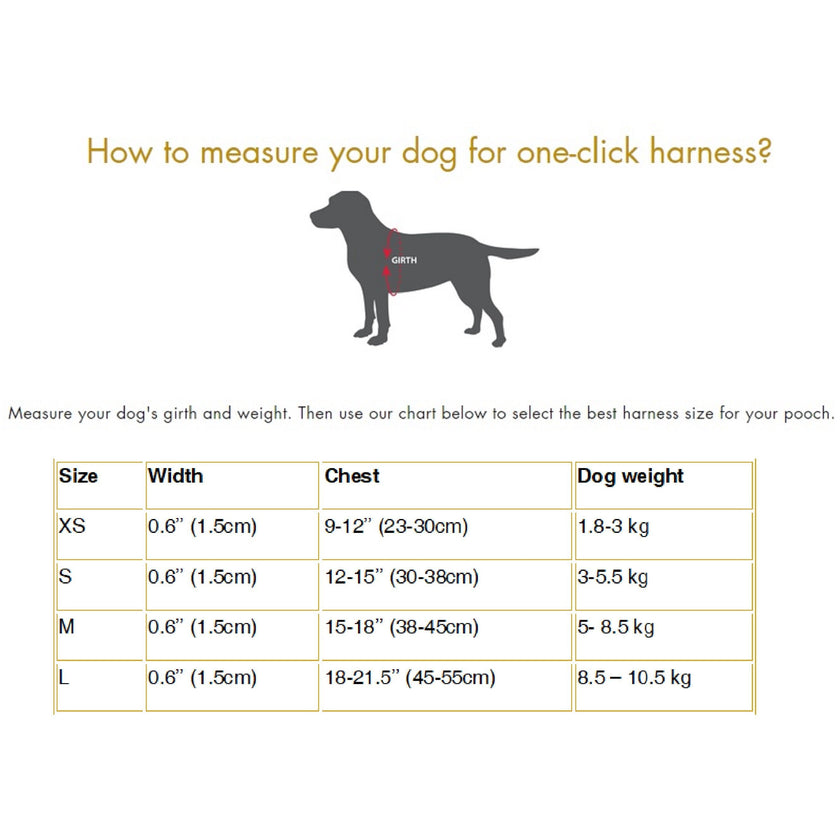 Scotland Tartan One-Click Dog Harness