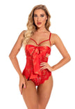 One-piece Lingerie See-through Lingerie Charming Deep V Lingerie
