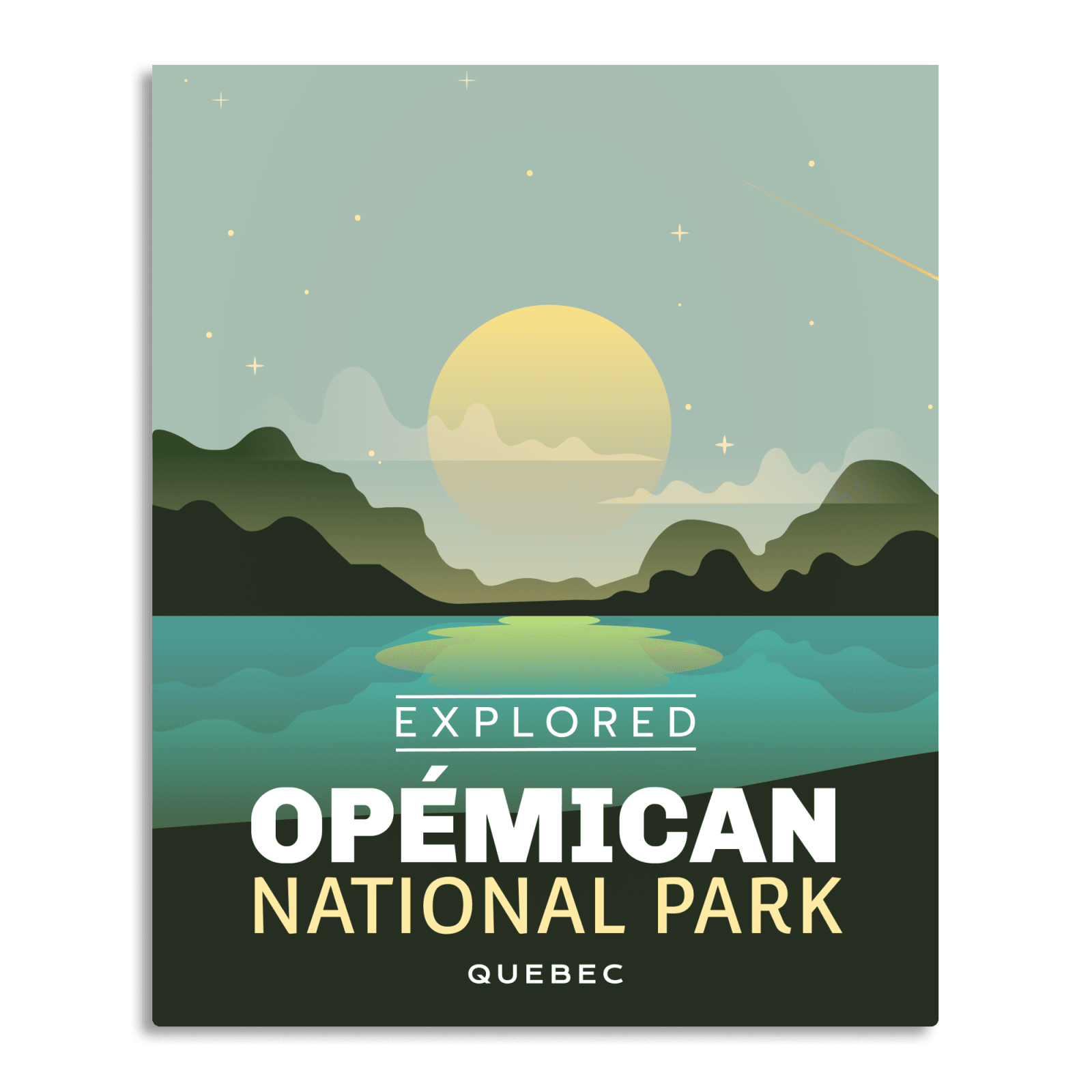Opemican National Park 'Explored' Poster, Canada Parks