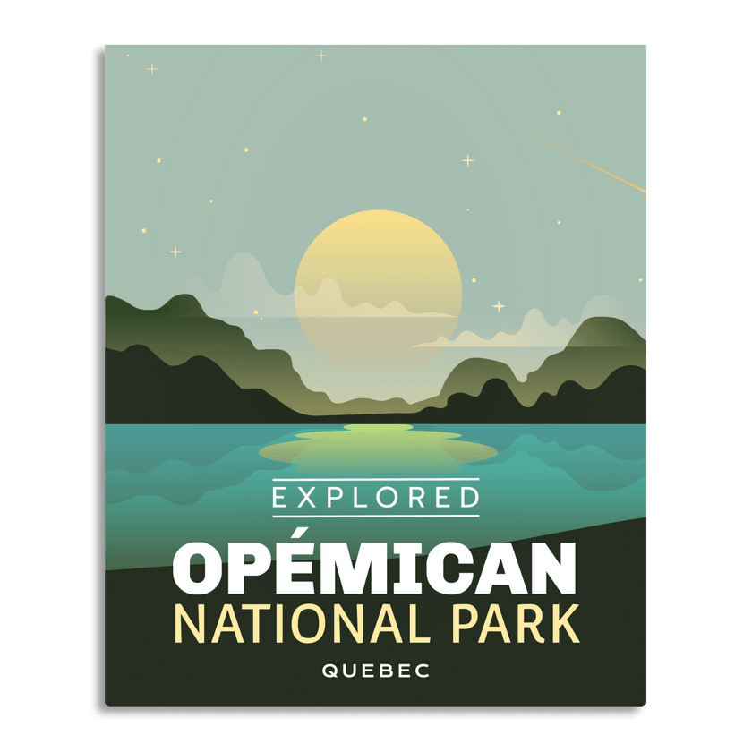 Opemican National Park 'Explored' Poster, Canada Parks