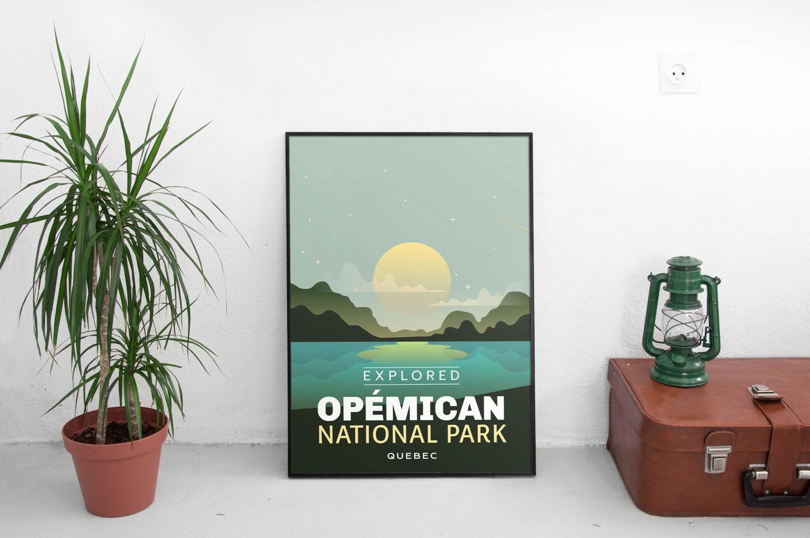 Opemican National Park 'Explored' Poster, Canada Parks