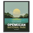 Opemican National Park 'Explored' Poster, Canada Parks