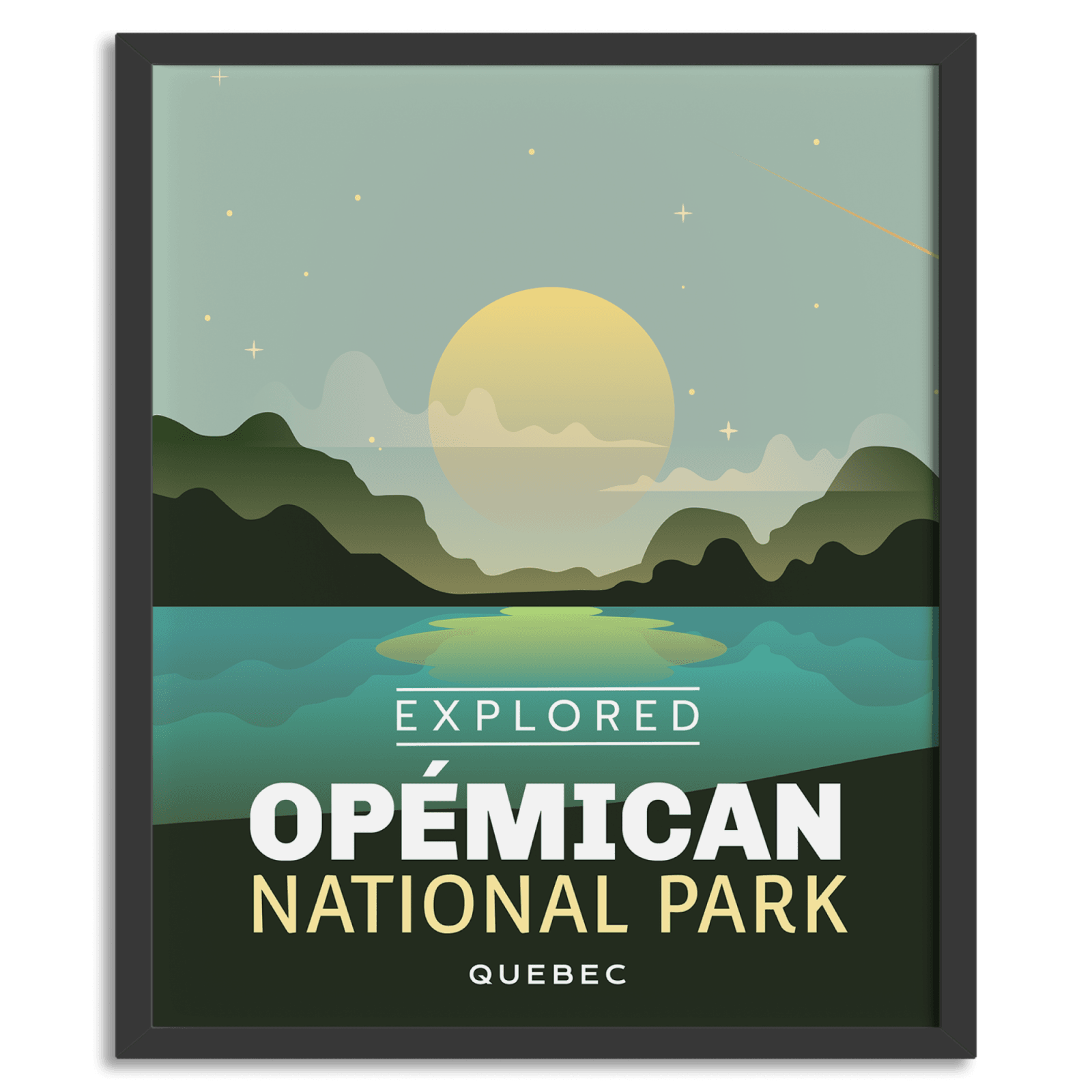 Opemican National Park 'Explored' Poster, Canada Parks