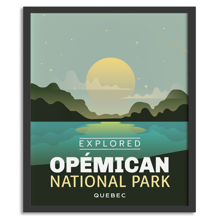 Opemican National Park 'Explored' Poster, Canada Parks