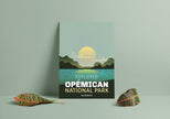 Opemican National Park 'Explored' Poster, Canada Parks