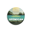Opémican National Park of Quebec Pinback Button, Canada Parks