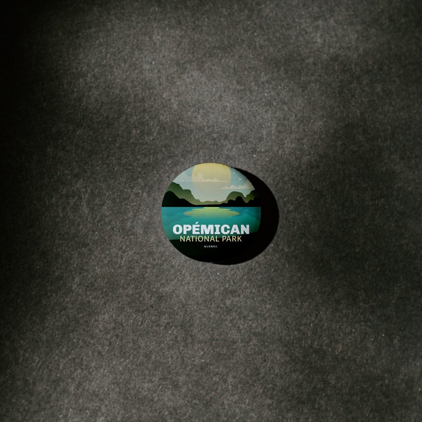 Opémican National Park of Quebec Pinback Button, Canada Parks