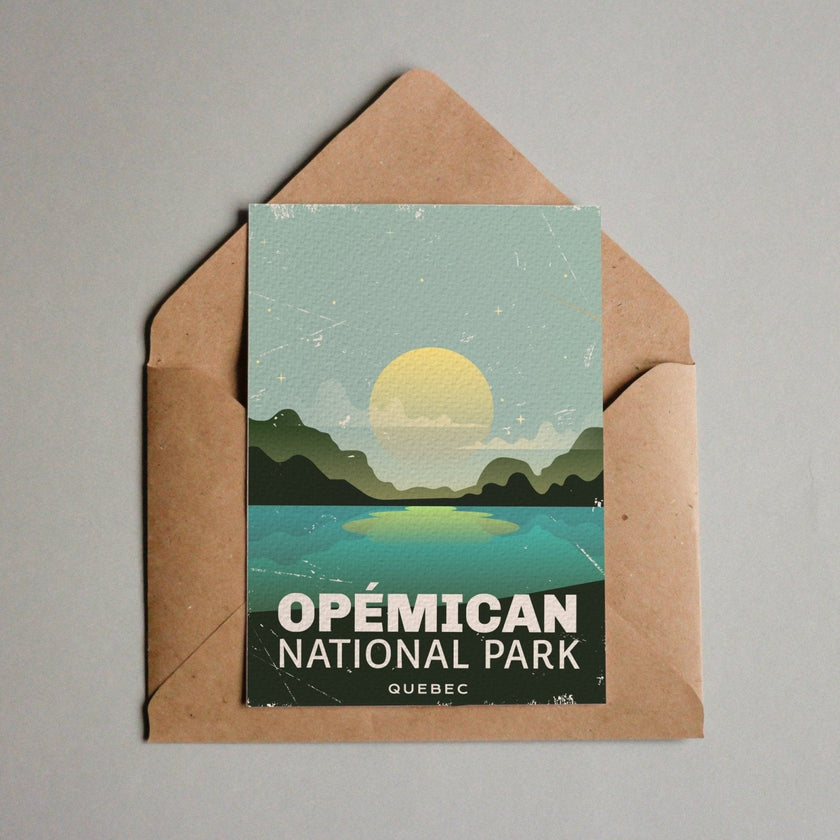 Opemican Quebec National Park Postcard, Canada Parks