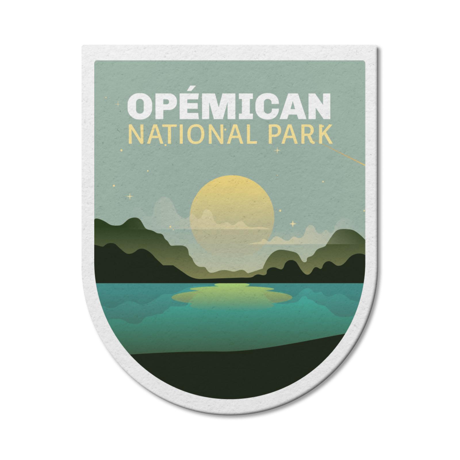 Opemican Quebec National Park Waterproof Vinyl Sticker, Canada Parks