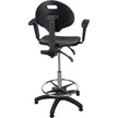 Heavy-Duty Ergonomic Stool with Adjustable Arm Rests