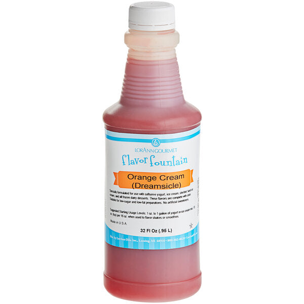 Orange Cream (also known as Dreamsicle or Creamsicle) Flavor - 4 oz. - 32 oz. - Ice Cream and Beverage Flavors - LorAnn Oils - Canadian Distribution - Ships Free Within Canada on Orders Above CAD $199
