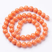 Mashan Orange Jade Gemstone Beads