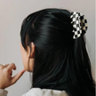 Top Knottt Checkered Clip