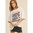 Happy Camper to the Adventure Graphic Tee: VINTAGE WHITE