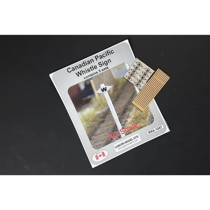 Osborn Model Kits RRA-1047 HO Canadian Pacific Whistle Posts Laser Cut Wood KIT NIB