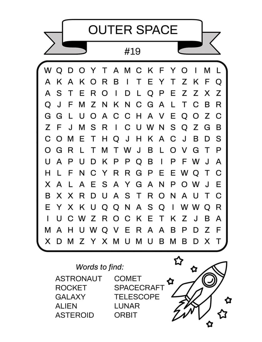 Word Search for Kids Ages 6-8 (Spiral Edition)