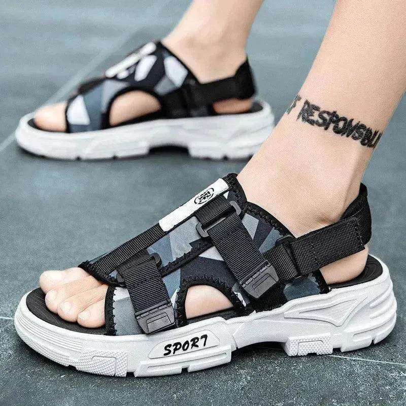Men's Beach Sandals – Thick Sole Anti-Slip