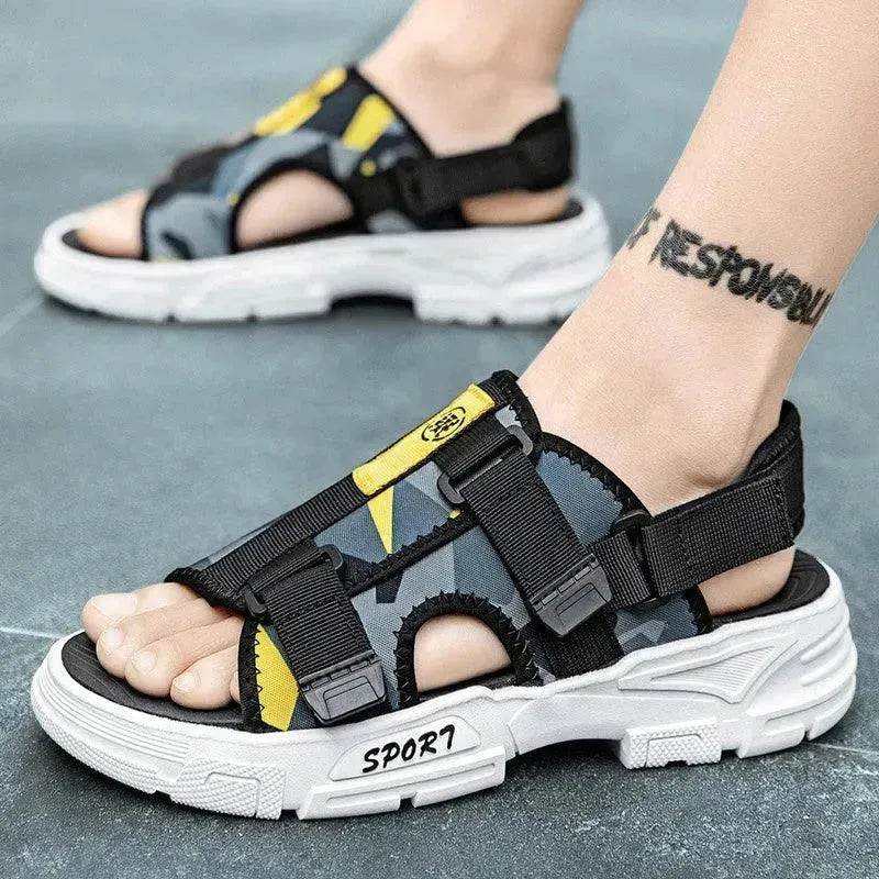 Men's Beach Sandals – Thick Sole Anti-Slip