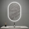 Oval Mirror, Dimmable Anti-Fog Lighted Bathroom Mirror, 3-Color Backlit