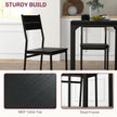 Kurt 3-Piece Dining Set for Small Spaces-Black