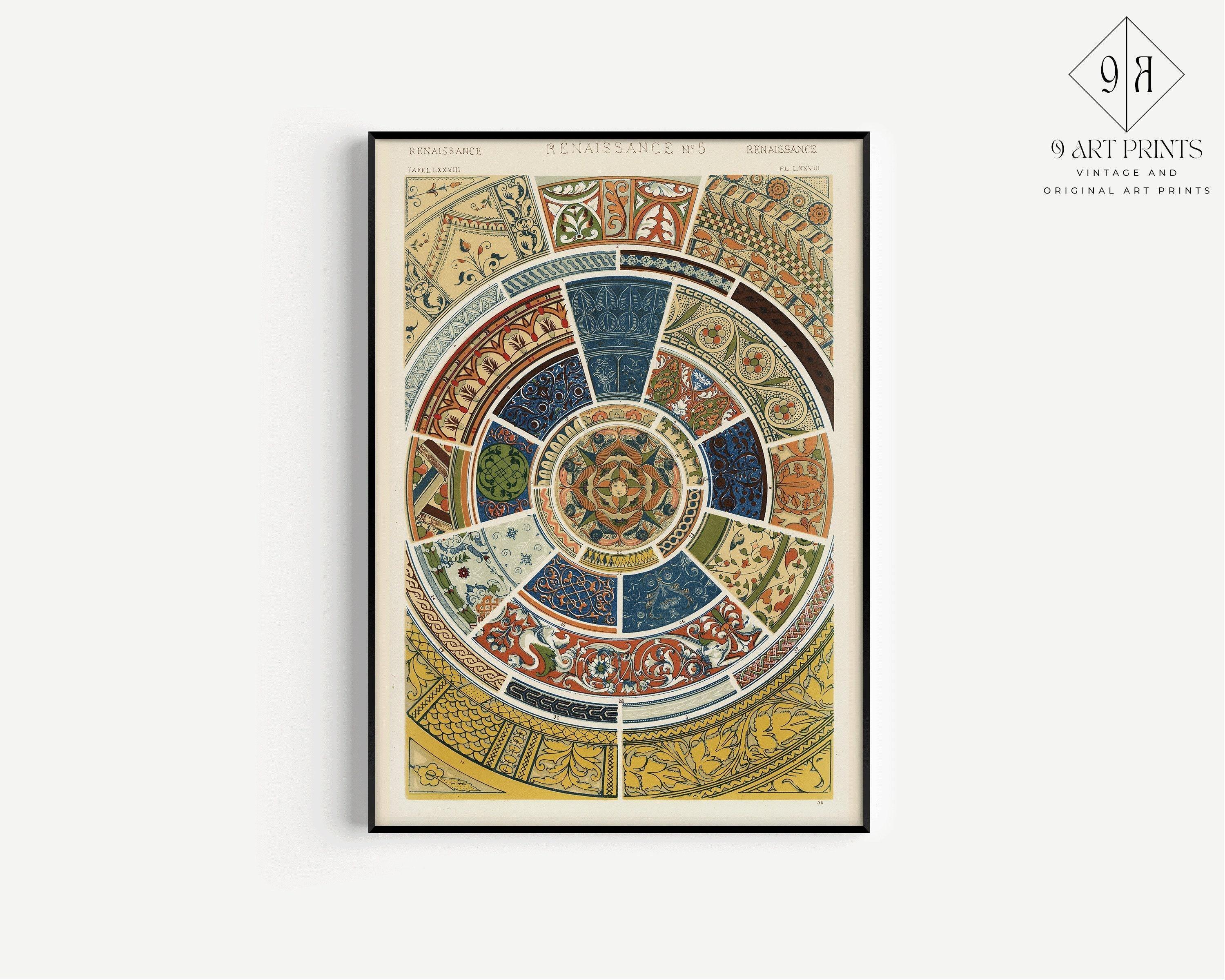 Owen Jones | STATEMENT TRIO | Vintage Pattern Art Available framed or unframed
