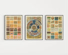 Owen Jones | STATEMENT TRIO | Vintage Pattern Art Available framed or unframed