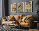 Owen Jones | STATEMENT TRIO | Vintage Pattern Art Available framed or unframed