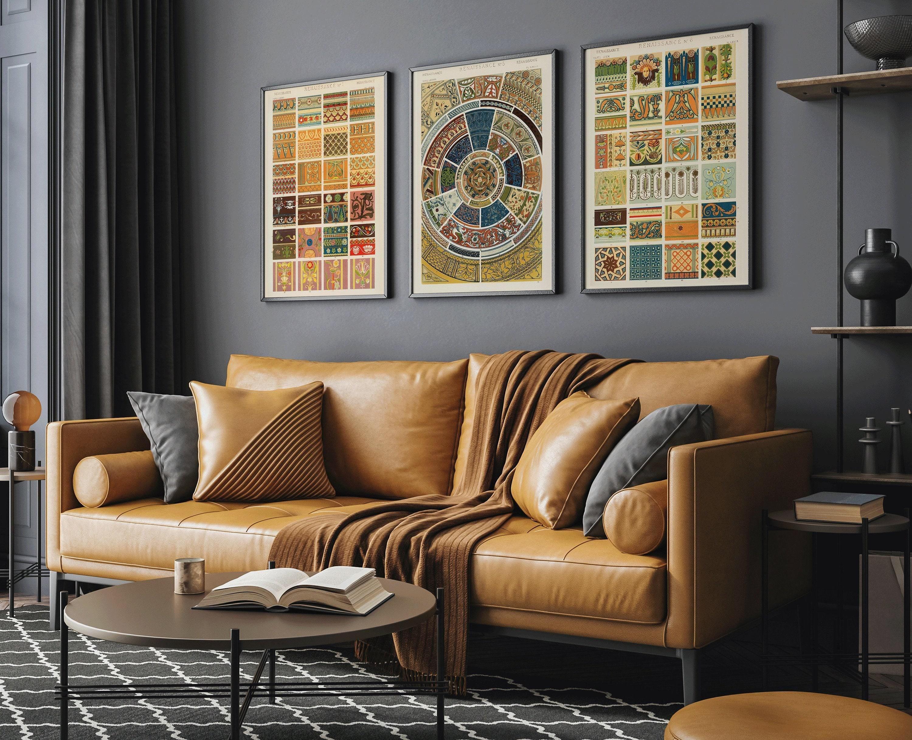 Owen Jones | STATEMENT TRIO | Vintage Pattern Art Available framed or unframed