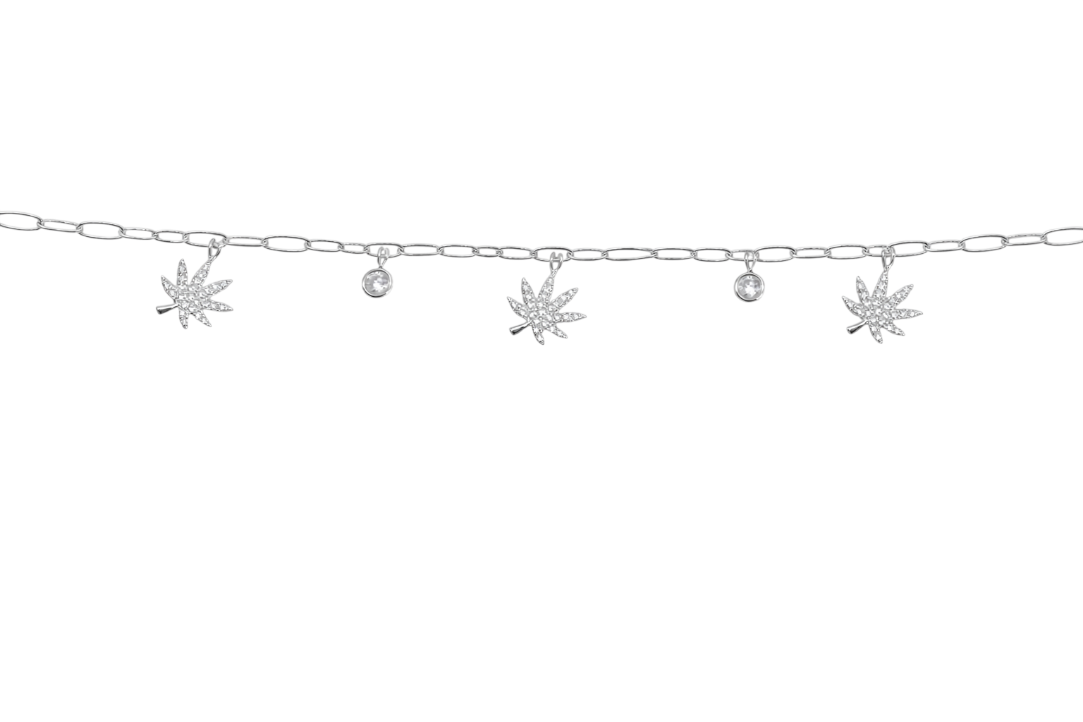 SILVER CHARMED BRACELET