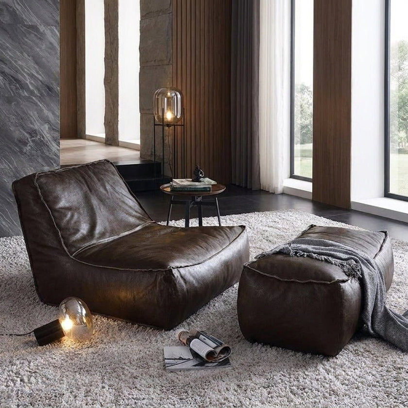 P02 Single Sofa & Ottoman Set