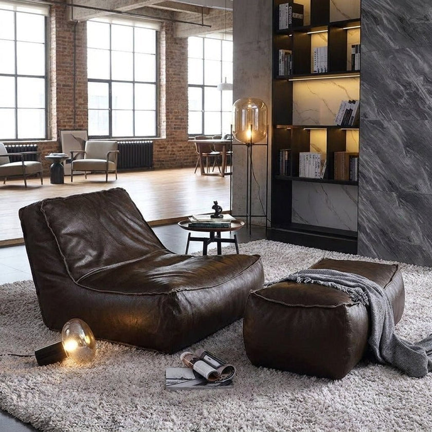 P02 Single Sofa & Ottoman Set