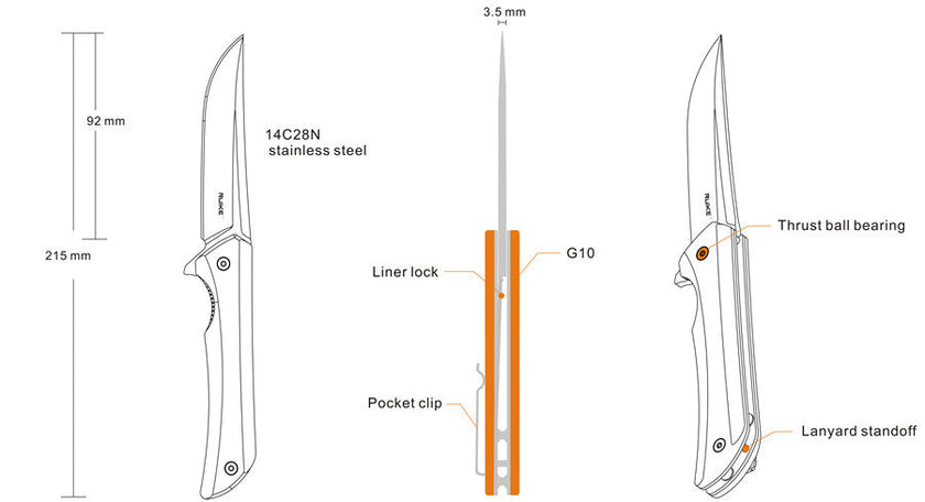 Ruike Hussar P121 Folding Knife