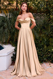9 color available of the SOFT SATIN A-LINE DRESS