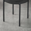 Noel Backless Round Dining Stools-Set of 4 with Metal Legs-Black
