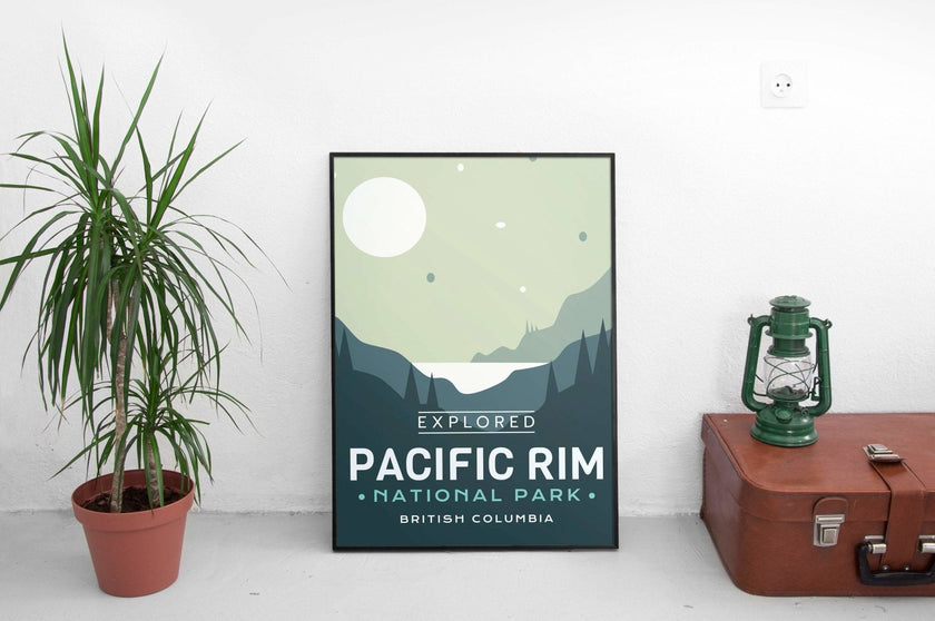 Pacific Rim National Park 'Explored' Poster, Canada Parks