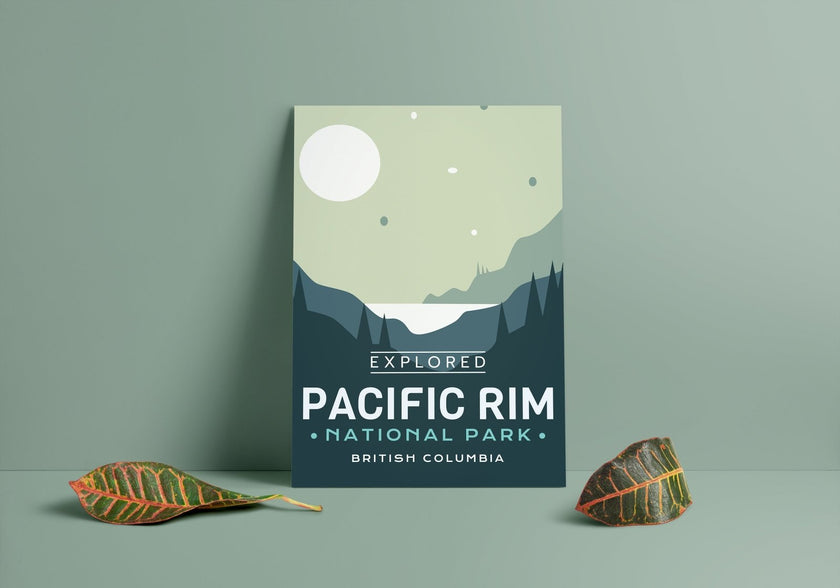 Pacific Rim National Park 'Explored' Poster, Canada Parks