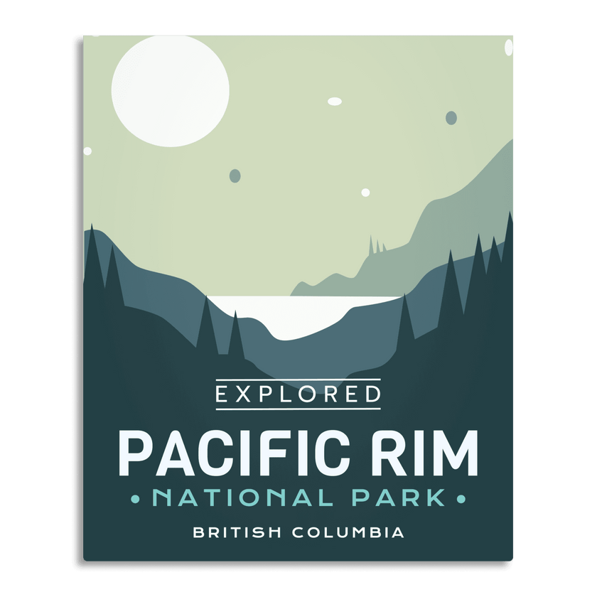 Pacific Rim National Park 'Explored' Poster, Canada Parks