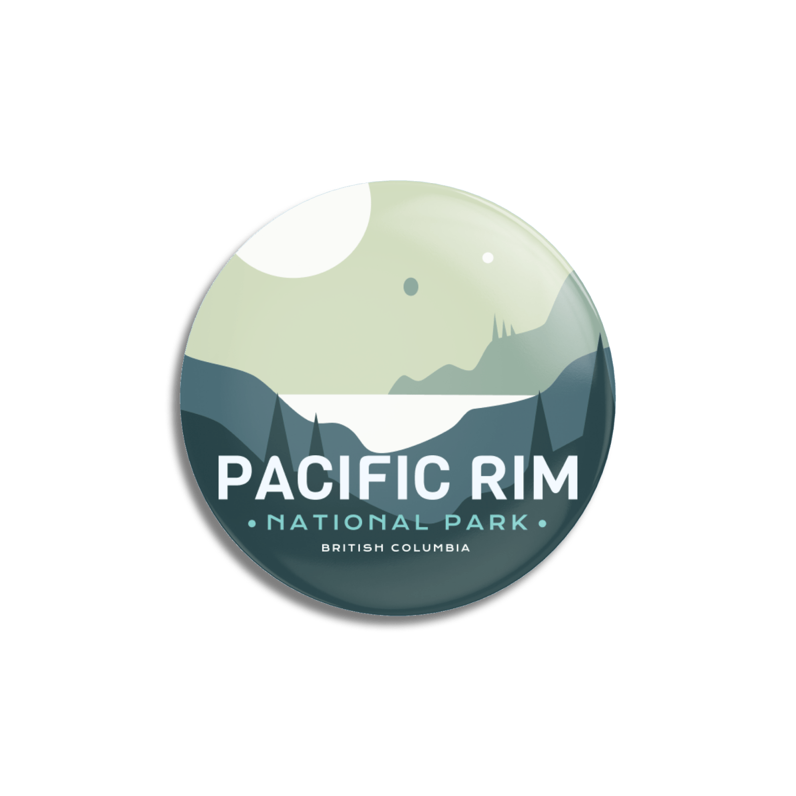 Pacific Rim National Park of Canada Pinback Button, Canada Parks