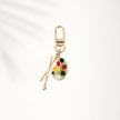 Paint Palette and Brush Keychain