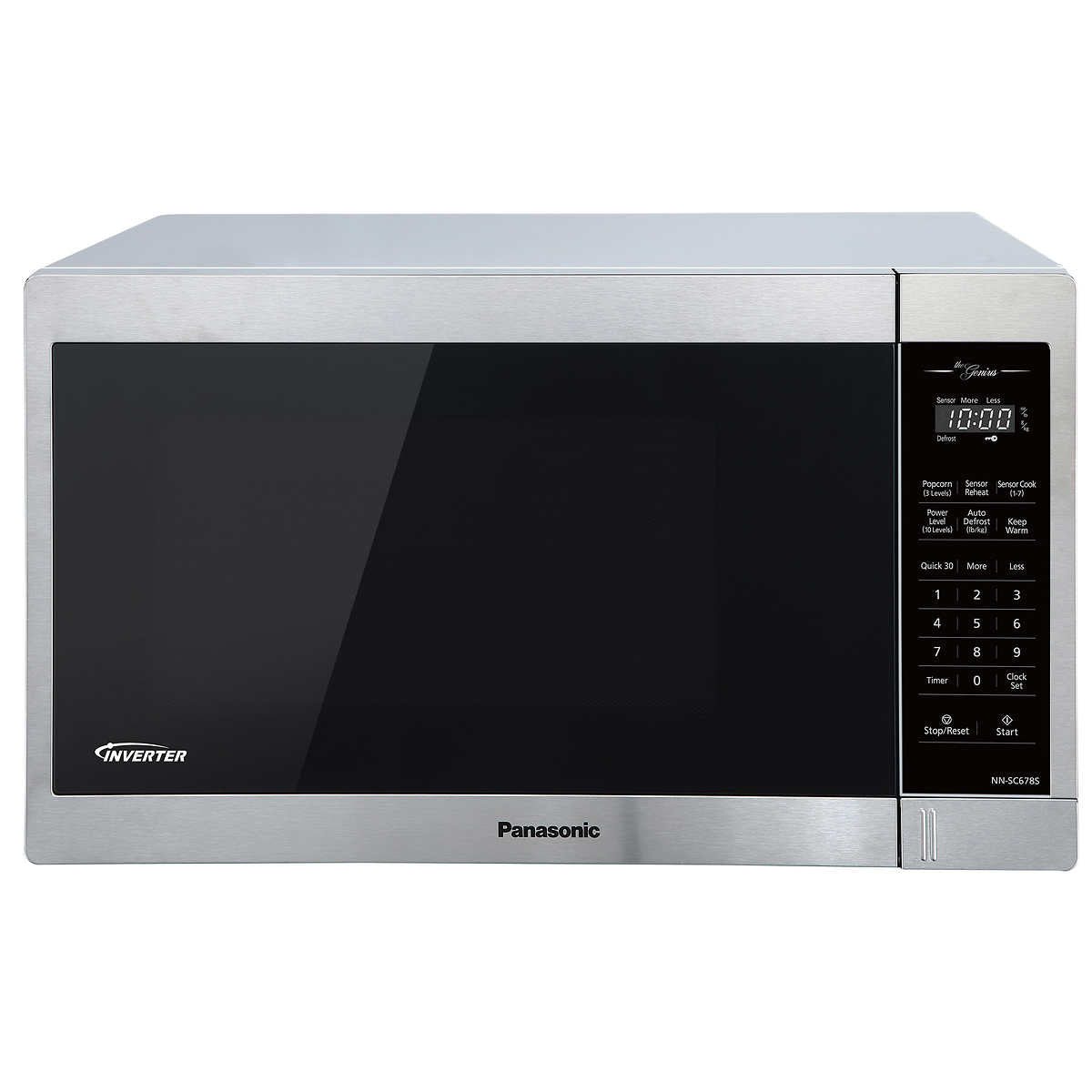 PANASONIC 1.3 CU FT Stainless Steel Genius Microwave - Refurbished with Home Essentials warranty - NN-SC678S