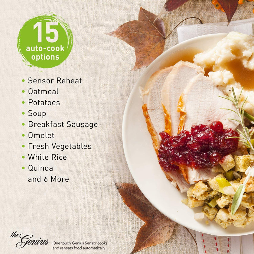 PANASONIC 1.3 CU FT Stainless Steel Genius Microwave - Refurbished with Home Essentials warranty - NN-SC678S