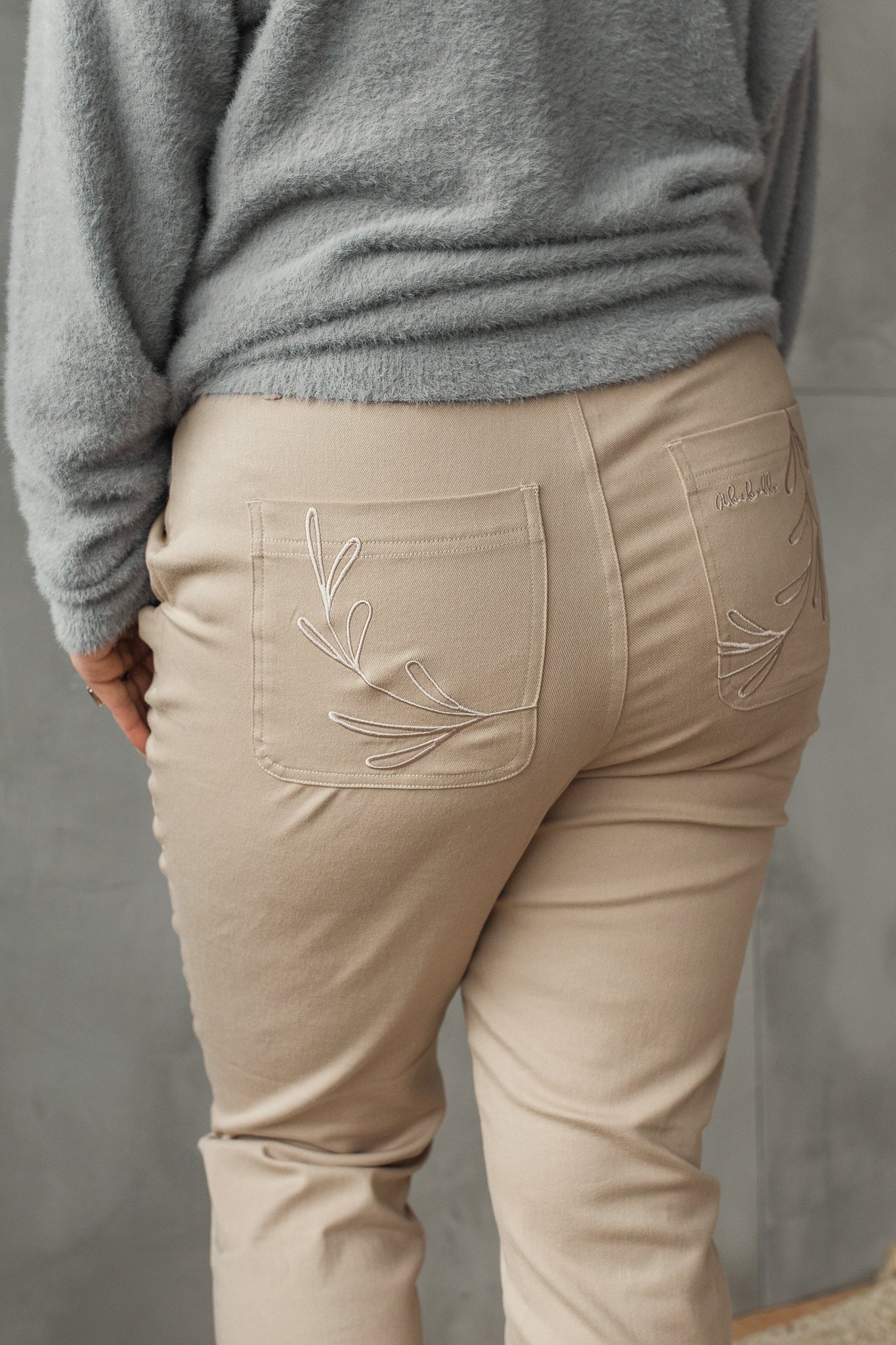 Pantalon cargo beige