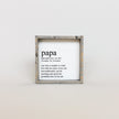 Papa Definition Wood Sign– Grandfather Gift Wall Art