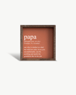 Papa Definition Wood Sign– Grandfather Gift Wall Art