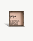 Papa Definition Wood Sign– Grandfather Gift Wall Art