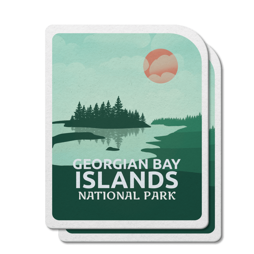Georgian Bay Islands National Park Waterproof Vinyl Sticker, Canada Parks